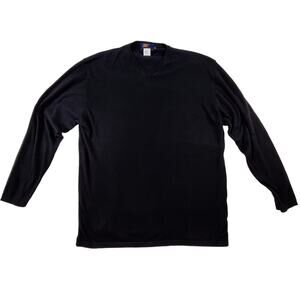 Newman France Brand Mens Cotton Sweater Made in Italy Long Sleeve Black XL